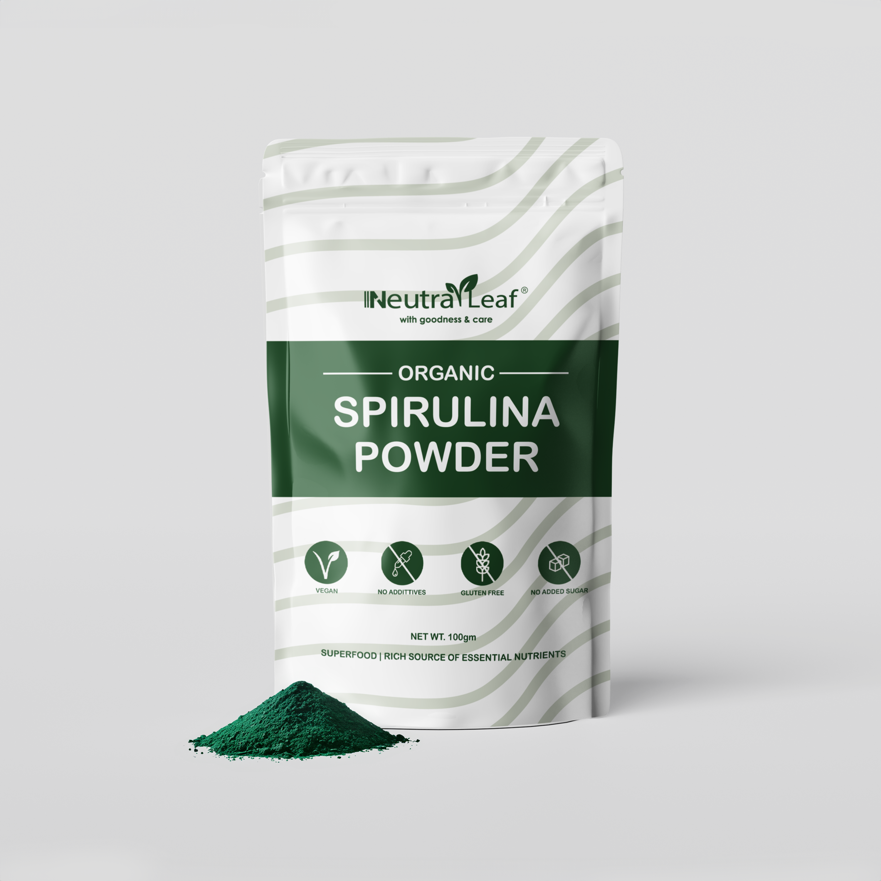 NeutraLeaf Organic Spirulina Powder 500g | Weight Management & Immunity Booster | Helps In Healthy Heart
