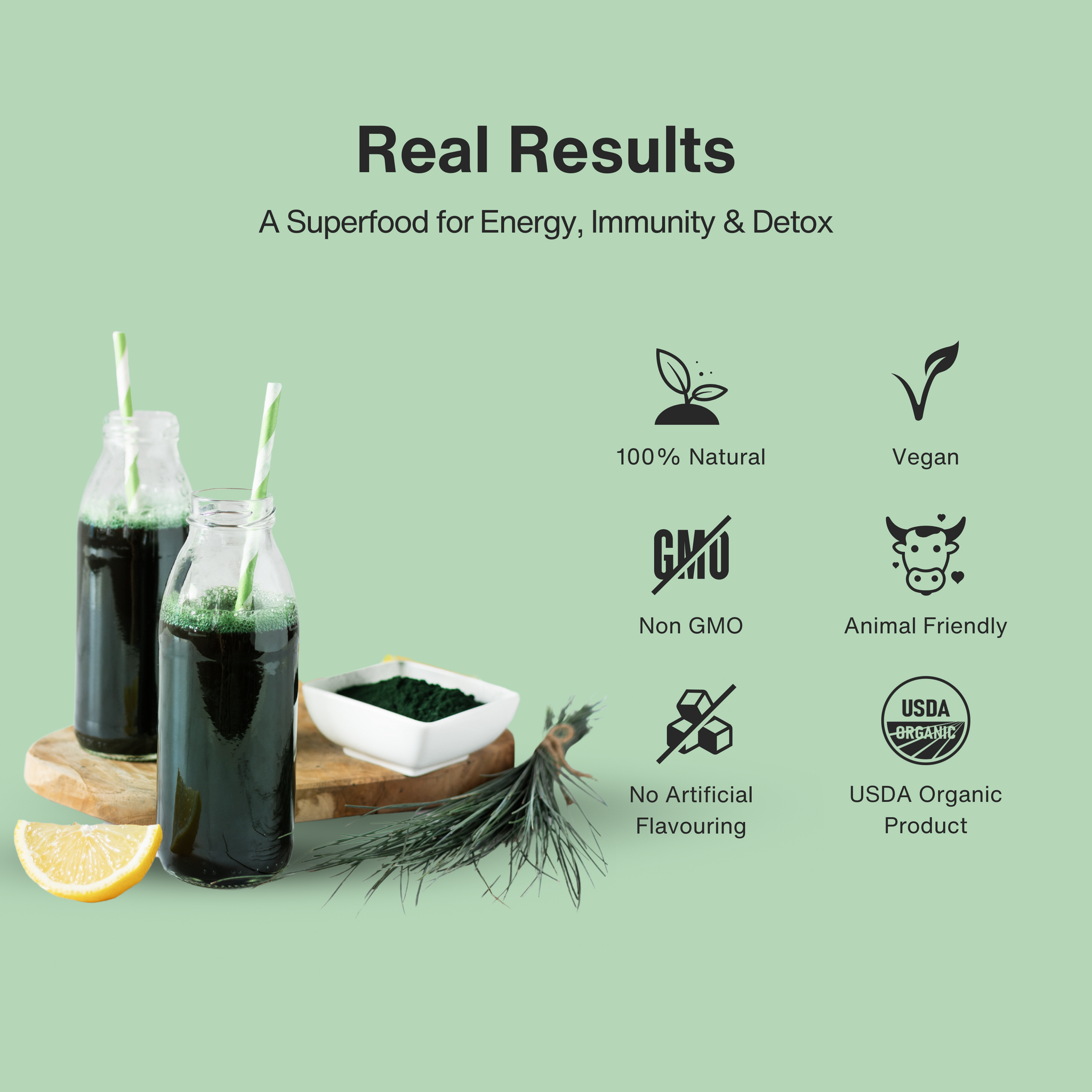 NeutraLeaf Organic Spirulina Powder 500g | Weight Management & Immunity Booster | Helps In Healthy Heart