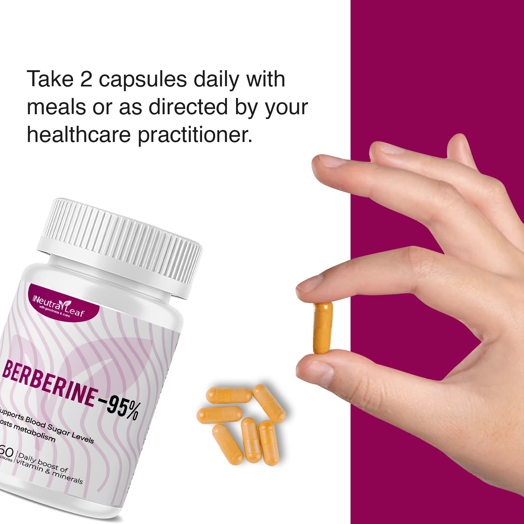 Neutraleaf Berberine - 95% Pack of 60 Capsule